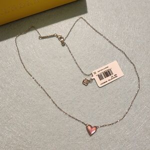 Charming Pink Heart Pendant Necklace